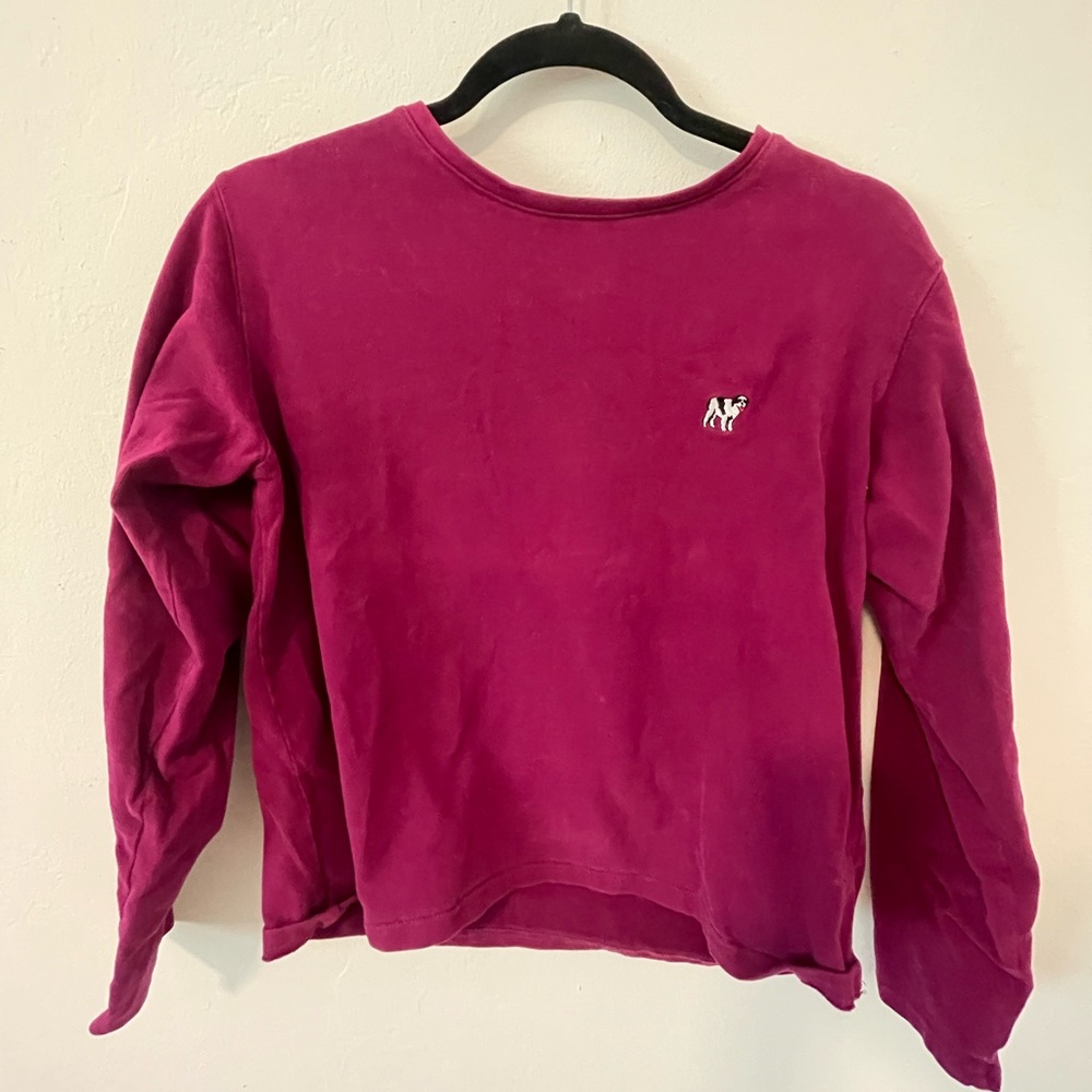 Big dogs brand vintage magenta pullover sweater shirt. Size S!
